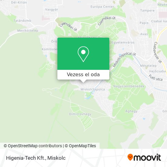 Higenia-Tech Kft. térkép