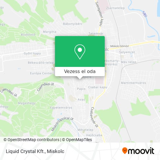 Liquid Crystal Kft. térkép
