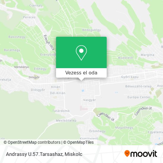 Andrassy U.57.Tarsashaz térkép