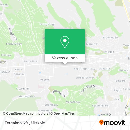Fergalmo Kft. térkép