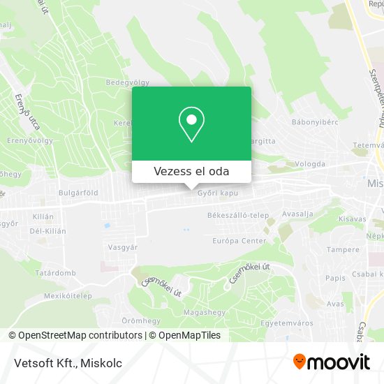 Vetsoft Kft. térkép