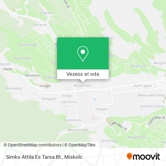 Simko Attila Es Tarsa Bt. térkép