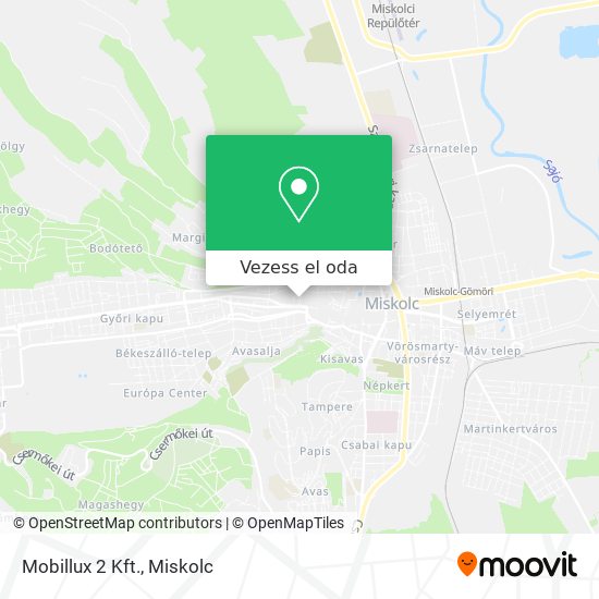 Mobillux 2 Kft. térkép
