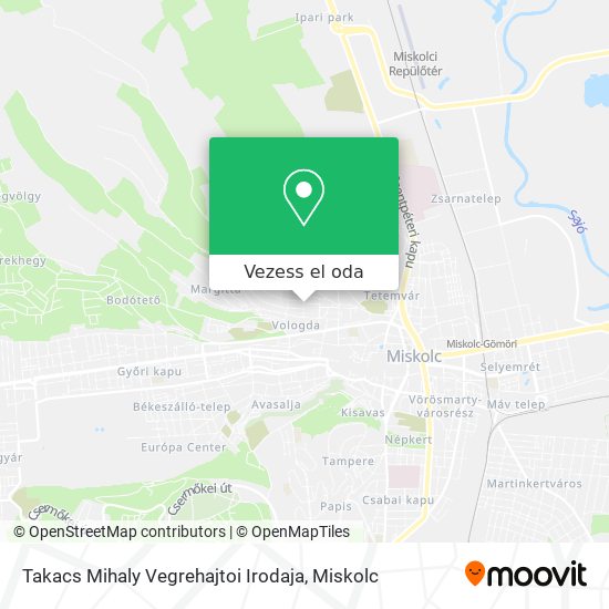 Takacs Mihaly Vegrehajtoi Irodaja térkép