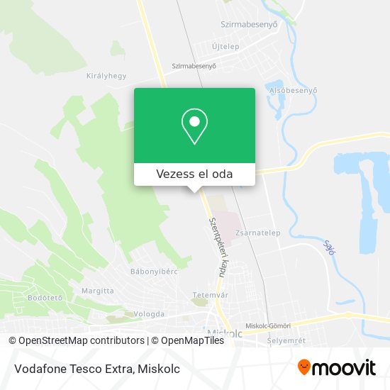 Vodafone Tesco Extra térkép