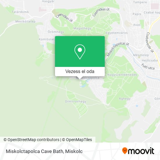 Miskolctapolca Cave Bath térkép