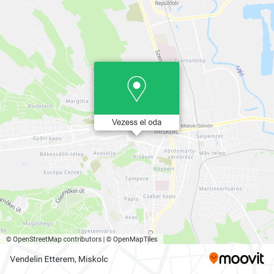 Vendelin Etterem térkép