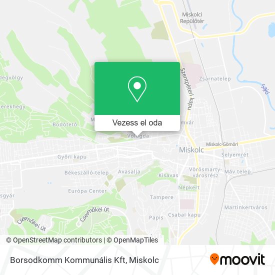 Borsodkomm Kommunális Kft térkép