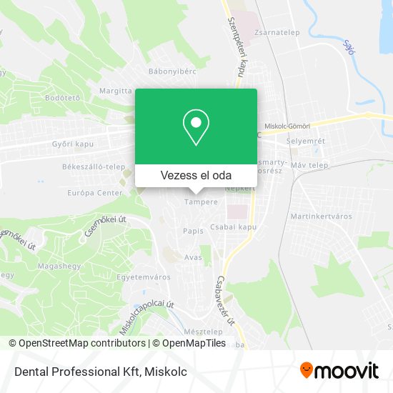 Dental Professional Kft térkép