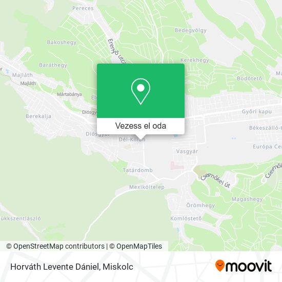 Horváth Levente Dániel térkép