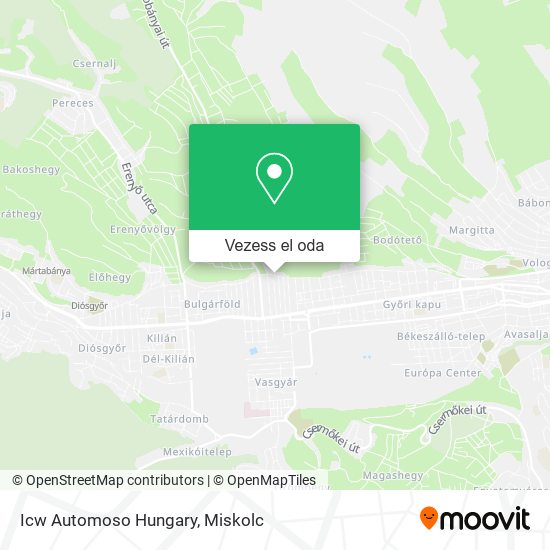 Icw Automoso Hungary térkép