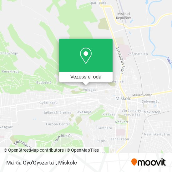 Ma'Ria Gyo'Gyszerta'r térkép