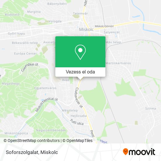 Soforszolgalat térkép