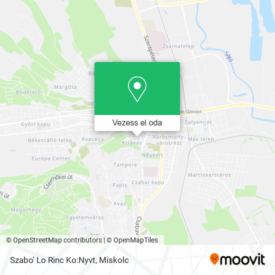 Szabo' Lo Rinc Ko:Nyvt térkép