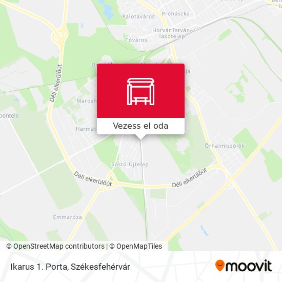 Ikarus 1. Porta térkép
