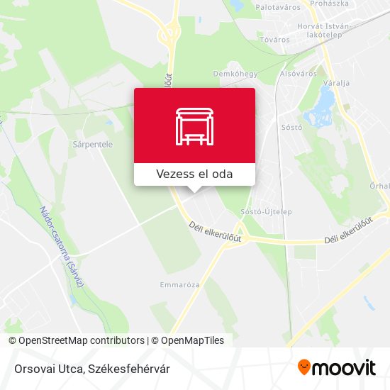 Orsovai Utca térkép