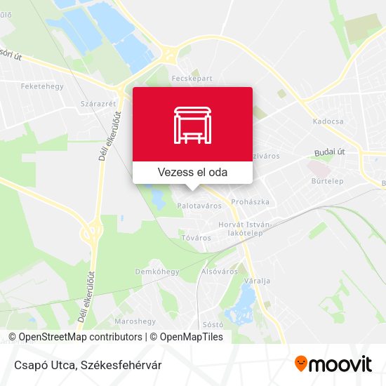 Csapó Utca térkép