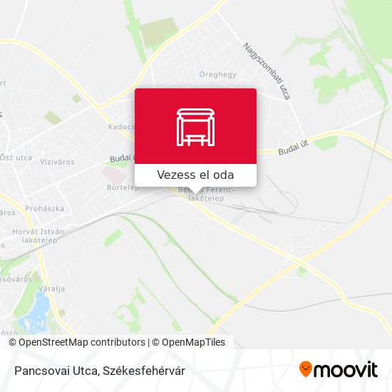 Pancsovai Utca térkép