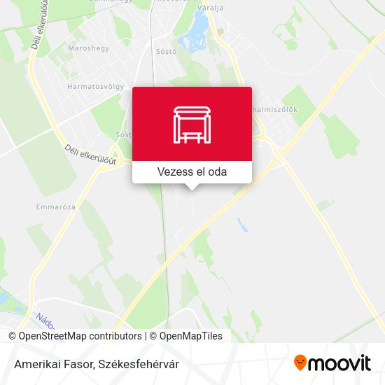 Amerikai Fasor térkép