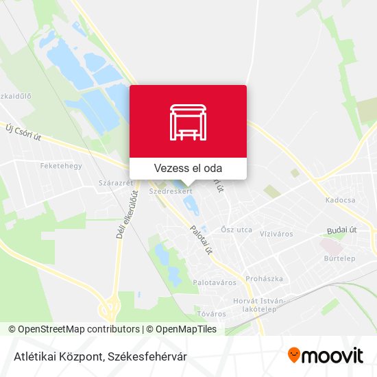 Atlétikai Központ térkép