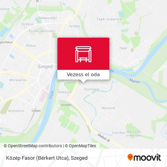 Közép Fasor (Bérkert Utca) térkép