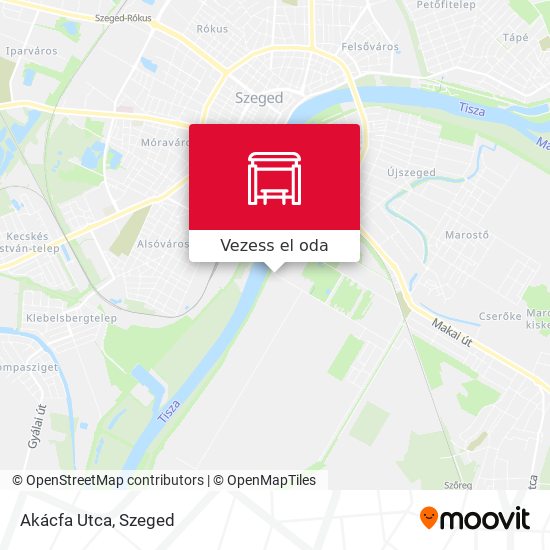 Akácfa Utca térkép