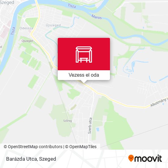 Barázda Utca térkép