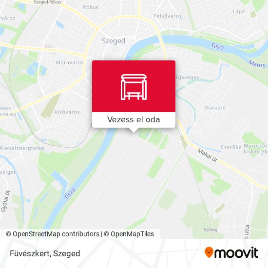 Füvészkert térkép