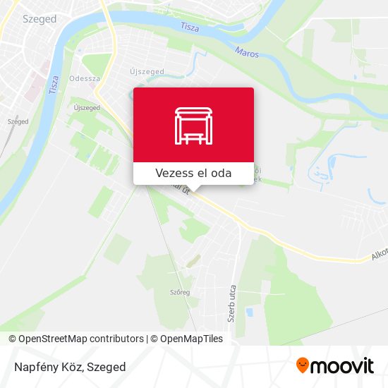Napfény Köz térkép