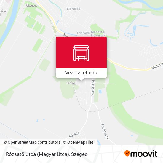 Rózsatő Utca (Magyar Utca) térkép