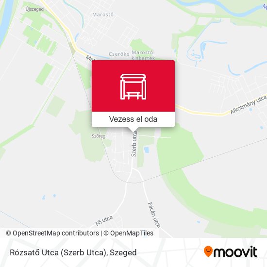 Rózsatő Utca (Szerb Utca) térkép