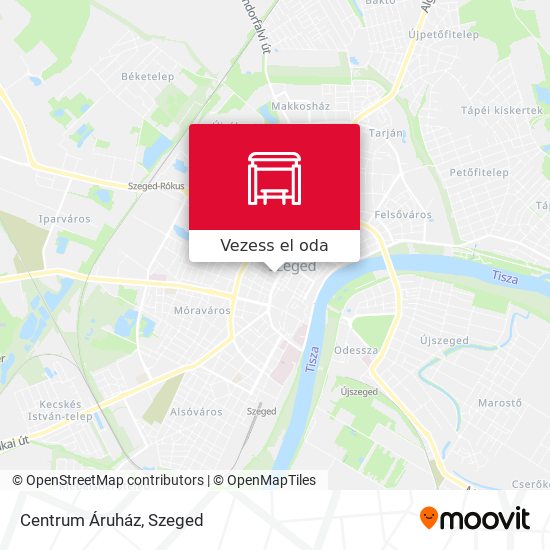 Centrum Áruház térkép