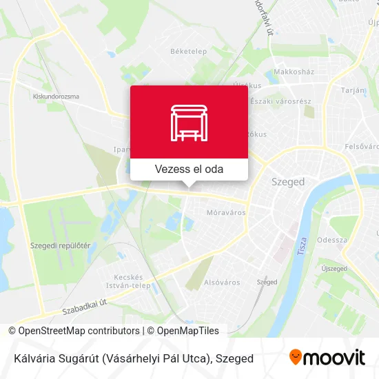 Kálvária Sugárút (Vásárhelyi Pál Utca) térkép