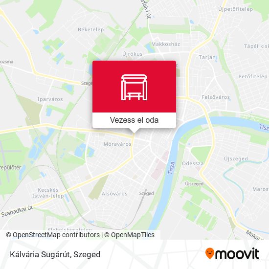 Kálvária Sugárút térkép