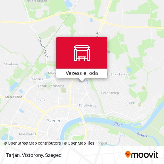 Tarján, Víztorony térkép