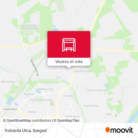 Kokárda Utca térkép