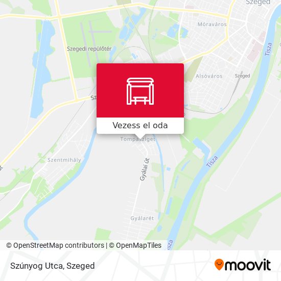 Szúnyog Utca térkép