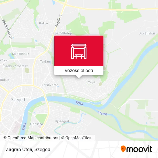 Zágráb Utca térkép