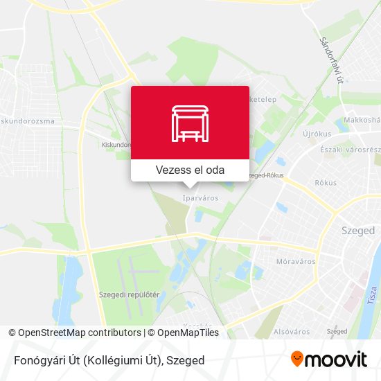 Fonógyári Út (Kollégiumi Út) térkép