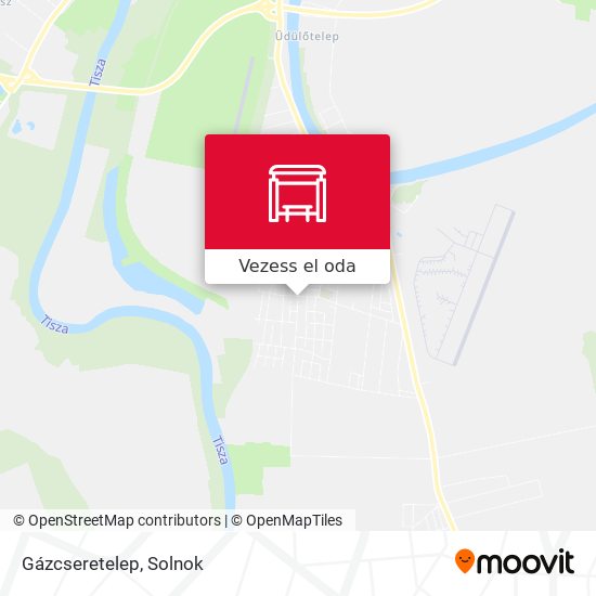 Gázcseretelep térkép