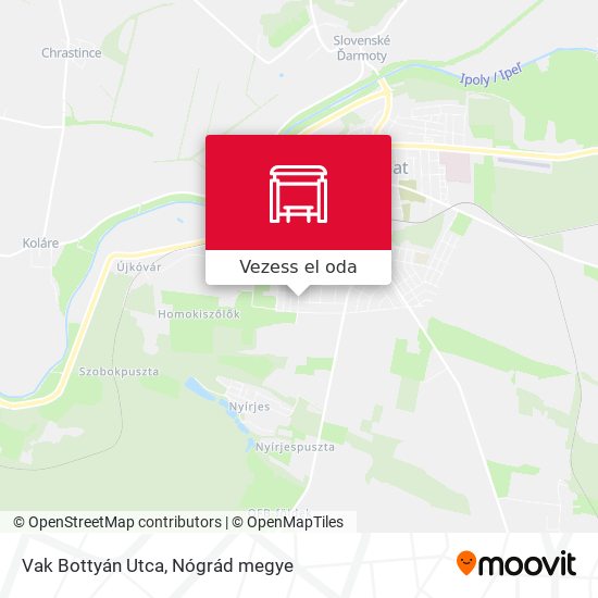 Vak Bottyán Utca térkép