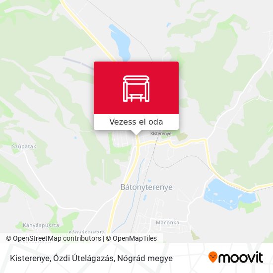 Kisterenye, Ózdi Útelágazás térkép