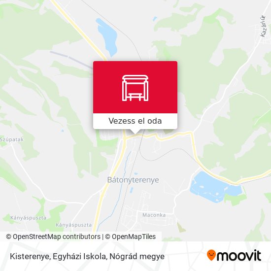 Kisterenye, Egyházi Iskola térkép