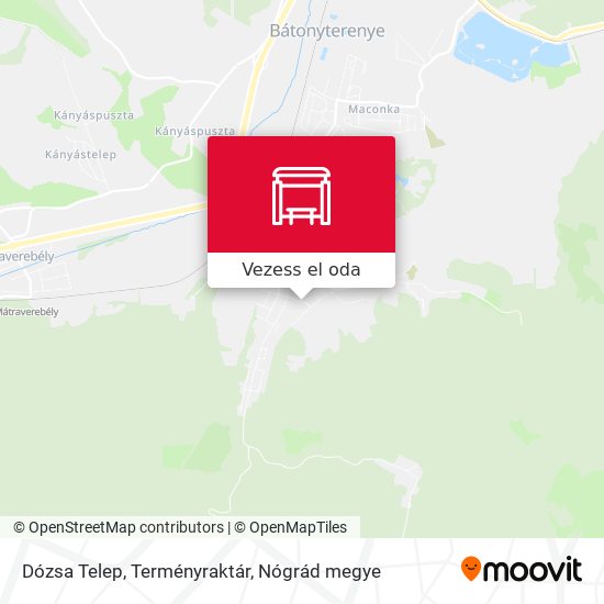 Dózsa Telep, Terményraktár térkép