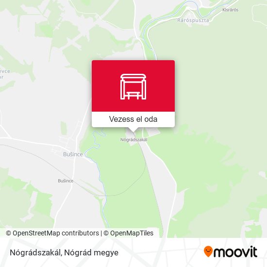 Nógrádszakál térkép