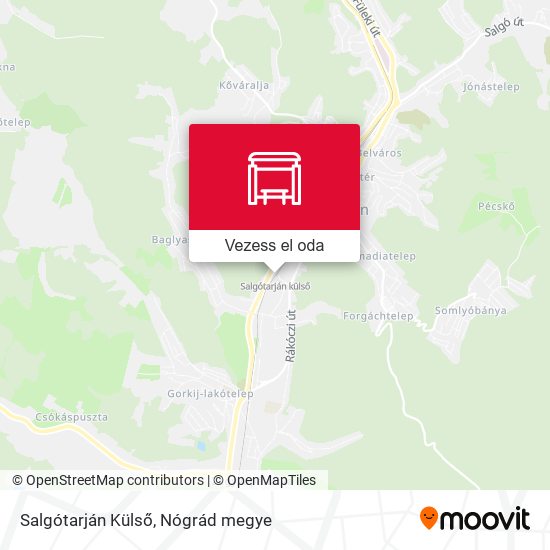 Salgótarján Külső térkép