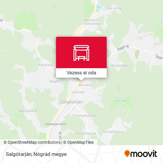 Salgótarján térkép