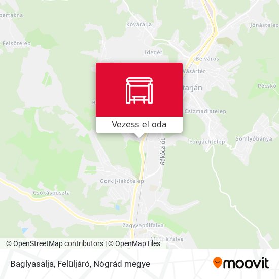 Baglyasalja, Felüljáró térkép
