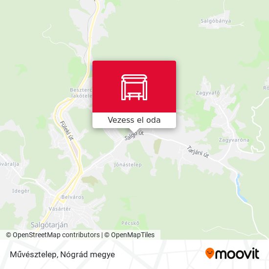 Művésztelep térkép