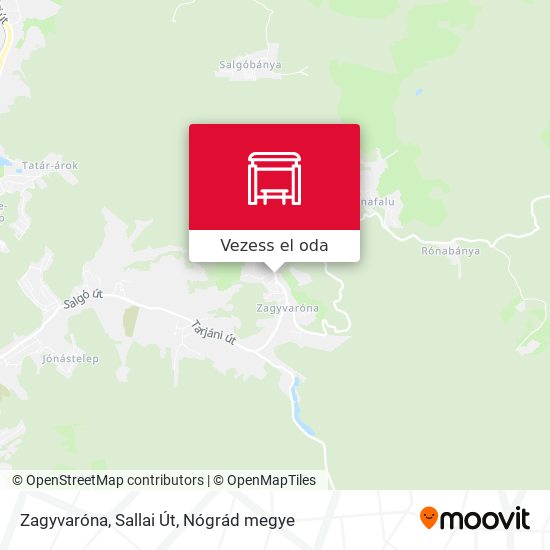 Zagyvaróna, Sallai Út térkép